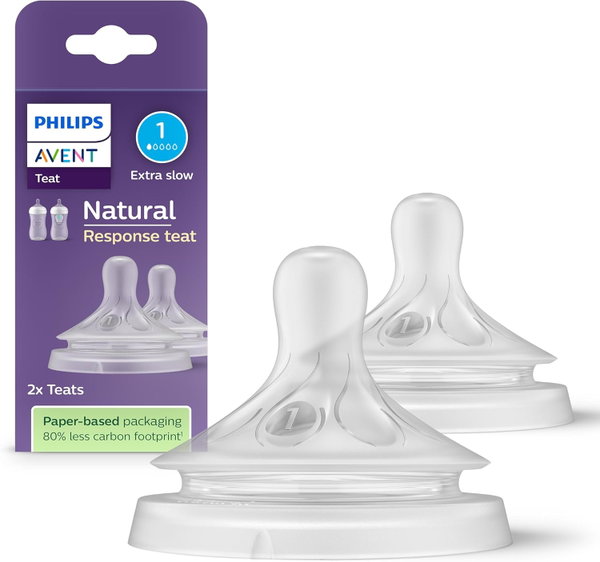 PHILIPS AVENT NATURAL SCY961/02 ZESTAW SMOCZKÓW SILIKONOWYCH 2 SZTUKI 0M+