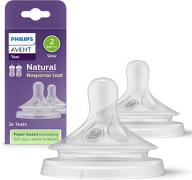 PHILIPS AVENT NATURAL SCY962/02 ZESTAW SMOCZKÓW SILIKONOWYCH 2 SZTUKI 0M+
