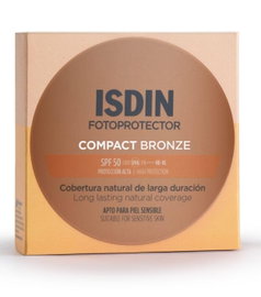 ISDIN FOTOPROTECTOR BRONZER W KOMPAKCIE SPF50 NATURALNE KRYCIE