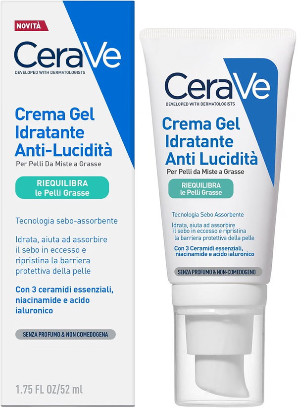 CERAVE NAWILŻAJĄCY KREM ŻEL DO SKÓRY MIESZANEJ I TŁUSTEJ 52ML