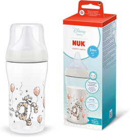 NUK PERFECT MATCH TYGRYSEK BUTELKA ANTYKOLKOWA 3M+ 260ML
