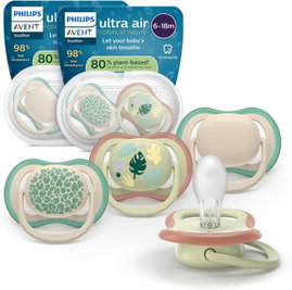 PHILIPS AVENT SCF087/26 ULTRA AIR ZESTAW 4 ORTODONTYCZNYCH SMOCZKÓW 6-18M