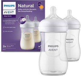PHILIPS AVENT NATURAL SCY903/02 ZESTAW BUTELEK DLA NIEMOWLĄT 2 SZT. 260ML