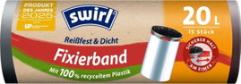 SWIRL WORKI NA ŚMIECI Z TAŚMĄ MOCUJĄCĄ 20L 15 SZTUK