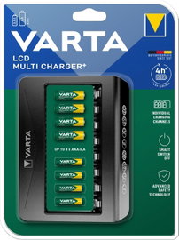VARTA ŁADOWARKA LCD MULTI CHARGER NA 8 AKUMULATORÓW AA, AAA