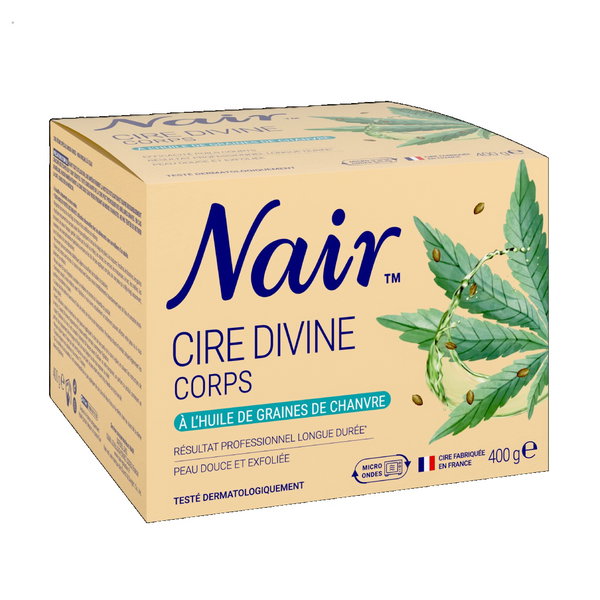 NAIR BEZPASKOWY WOSK DO DEPILACJI OLEJ Z NASION KONOPII 400G