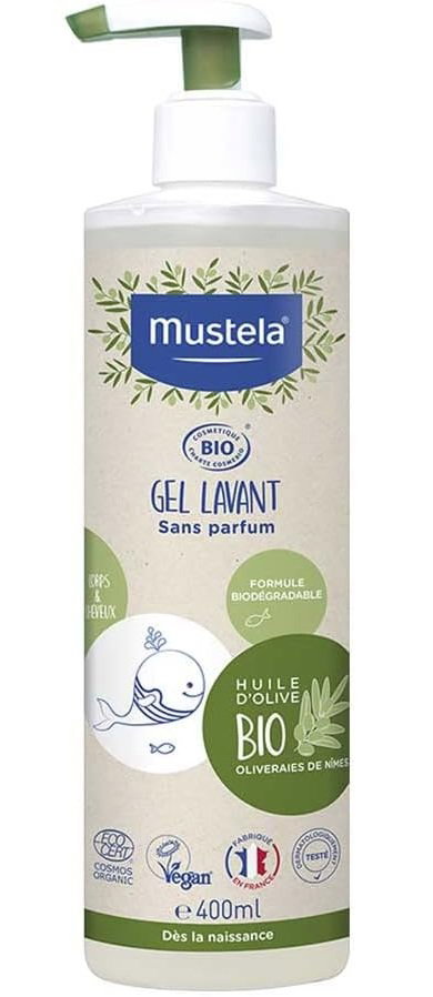 MUSTELA BIO ŻEL DO MYCIA CIAŁA I WŁOSÓW DLA DZIECI OD URODZENIA 400ML