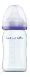LANSINOH NATURALWAVE GLASS SZKLANA BUTELKA DO KARMIENIA 160 ML 1M+