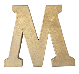 DECOPATCH AC864C LITERA DUŻA "M" 20 CM KOLOR ZŁOTY