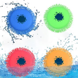 SUNSHINE SMILE FRISBEE SPLASH SILIKONOWE KRĄŻK DO RZUCANIA 4 SZTUKI
