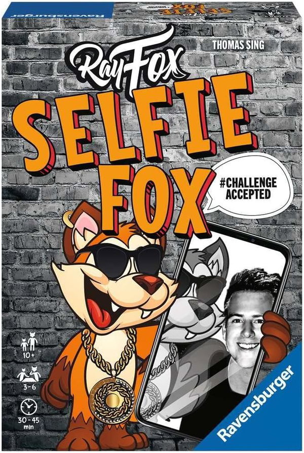 RAVENSBURGER RODZINNA GRA IMPREZOWA SELFIE FOX 10+ WERSJA NIEMIECKA