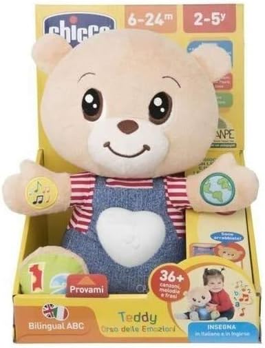 CHICCO INTERAKTYWNY DWUJĘZYCZNY MIŚ EDUKACYJNY 6M+
