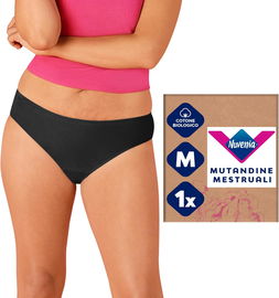 INTIMAWEAR CZARNE MAJTECZKI MENSTRUACYJNE HEAVY BRAZILIAN NUVENIA ROZM. M