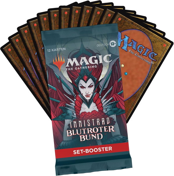 MAGIC THE GATHERING INNISTRAD BLUTROTER BUND SET BOOSTER WERSJA NIEMIECKA