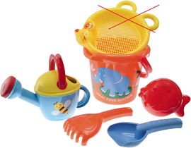 GOWI 558-38 ZESTAW DO PIASKU WIADERKO KONEWKA AKCESORIA 12M+