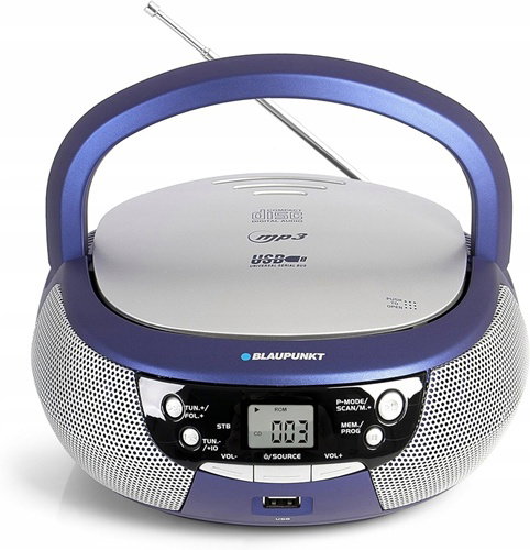 Boombox Radio kuchenne przenośne FMCD/MP3 USB Blaupunkt B4 PLL BL (N)