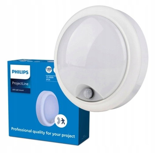 Lampa ścienna Kinkiet z czujnik ruchu i zmierzchu LED 15W IP54 Philips (N)