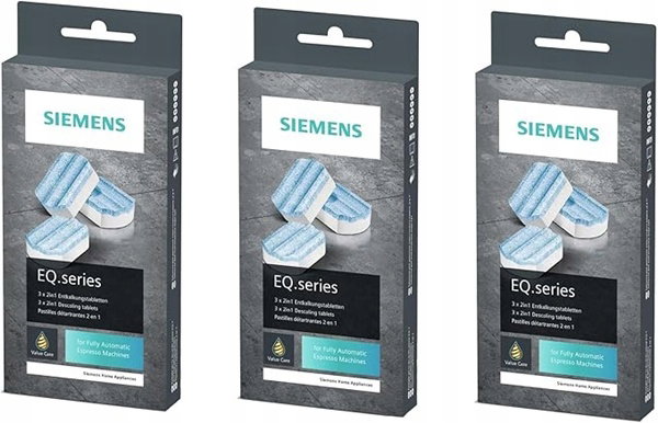 Tabletki odkamieniające 3x 3szt zestaw odkamieniacz Siemens TZ80002A 2w1 (N)