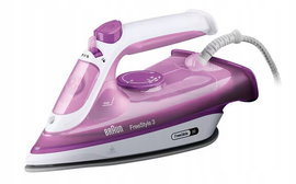 Żelazko parowe fioletowe blokada kapania 2400W Braun FreeStyle 3 FI3124 (NK)