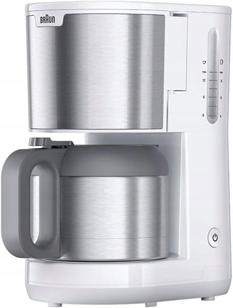 Ekspres do kawy przelewowy 1,2 l 9 filiżanek Braun PurShine KF1505 WH (P)
