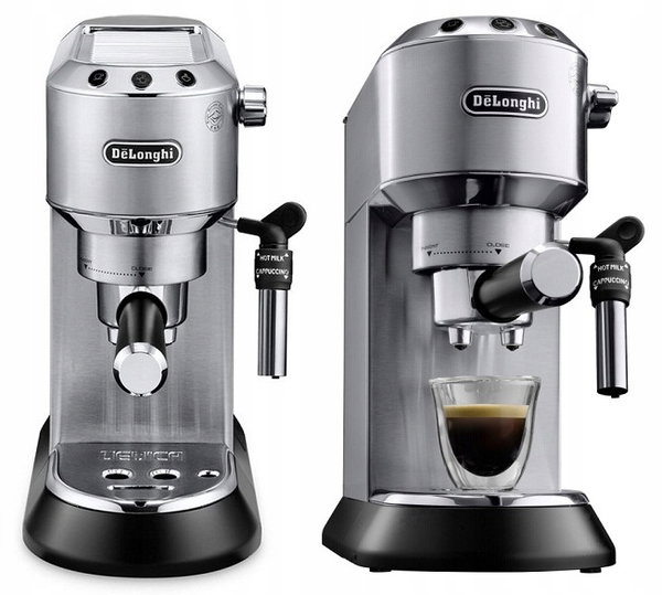 Ciśnieniowy Ekspres kolbowy do kawy spieniacz SLIM DeLonghi EC685.M (NK)