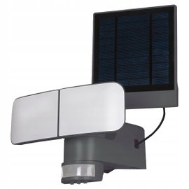 Solarna lampa zewnętrzna LED z czujnikiem ruchu Lightzone 872-S-G szary(NK)