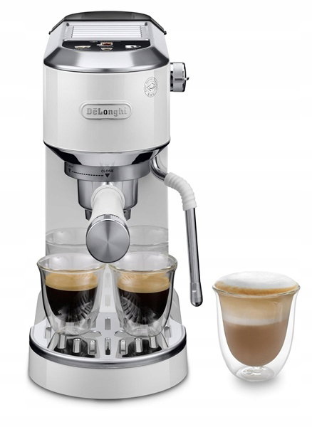 Ciśnieniowy Ekspres kolbowy do kawy spieniacz Dedica DeLonghi EC890.WI (P)*