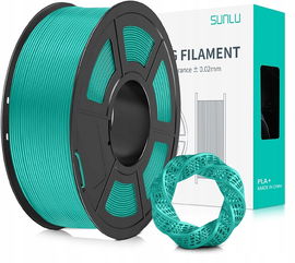 Filament do drukarki 3D PLA + 1,75 mm długopisów szpula 1 kg zielony SUNLU