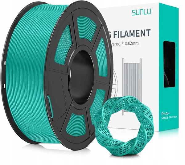 Filament do drukarki 3D PLA + 1,75 mm długopisów szpula 1 kg zielony SUNLU