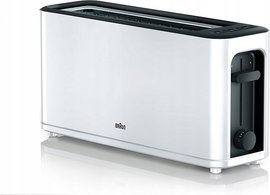 Toster/ opiekacz z rusztem do pieczywa, biały Braun HT3110WH 1000W
