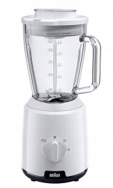Blender Kielichowy szklany 2 prędkości 600W Biały Braun JB1050WH (P)
