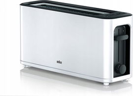 Toster/ opiekacz z rusztem do pieczywa, biały Braun HT3110WH 1000W (NK)
