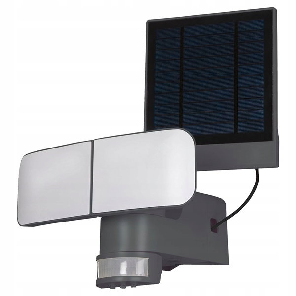 Lampa Solarna Reflektor zewnętrzny LED czujniki ruchu LightWay 872-S-G (N)