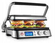 Grill elektryczny kontaktowy 2000W 2 płyty Pieczenie DeLonghi CGH1020D (NK)