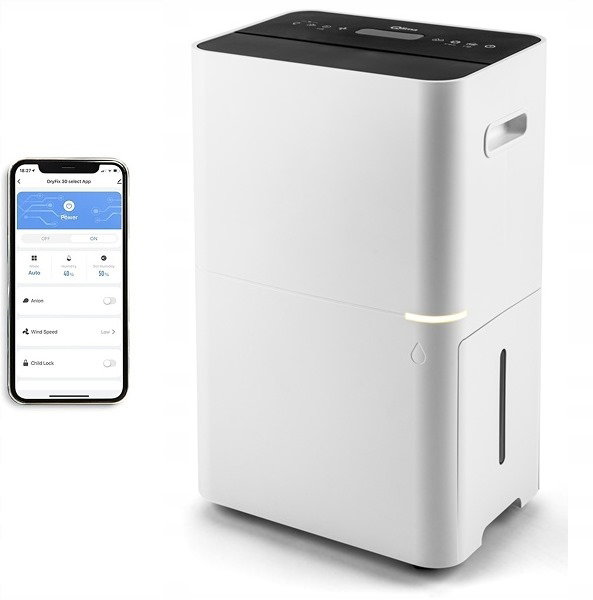 Osuszacz powietrza pochłaniacz wilgoci 25l/24h Qlima D825PA z pompą WiFi (P