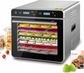 Suszarka Duża Mocna grzyby owoce warzywa stal 8 tac 700W Kwasyo SS-08C (NK)
