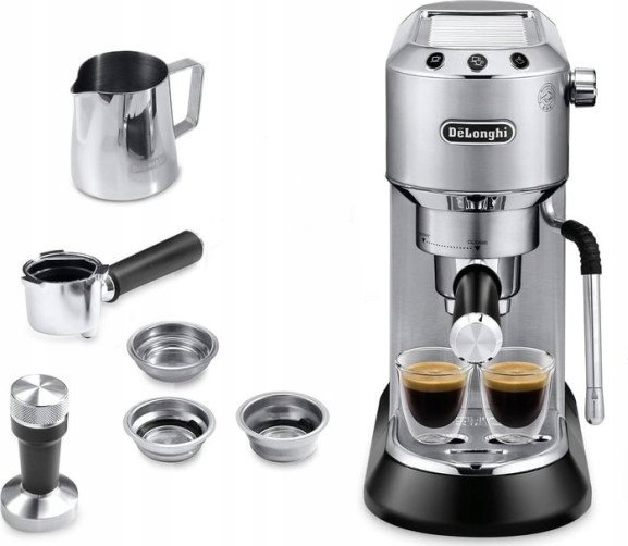 Ciśnieniowy Ekspres kolbowy do kawy spieniacz SLIM DeLonghi EC885.M (P)