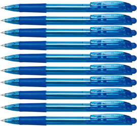Długopis Pentel BK417 WOW Automatyczny Niebieski 10x