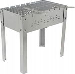 Grill węglowy stal nierdzewna do szaszłyków Premium 50x 30 cm L