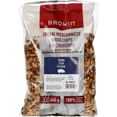 Zrębki do wędzenia i grill. - 100% Śliwa - 450g