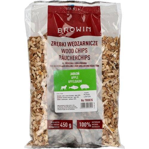 Zrębki do wędzenia/grillowania, jabłoń, 450 g, kl. 8