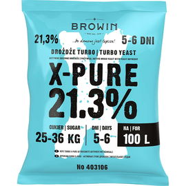 Drożdże Turbo X-Pure 21,3%, 100L