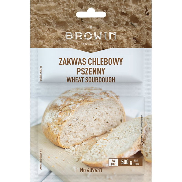 Zakwas chlebowy pszenny z drożdżami 23g