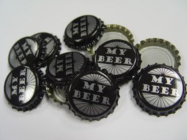 Kapsle z nadrukiem MY BEER - 50 sztuk