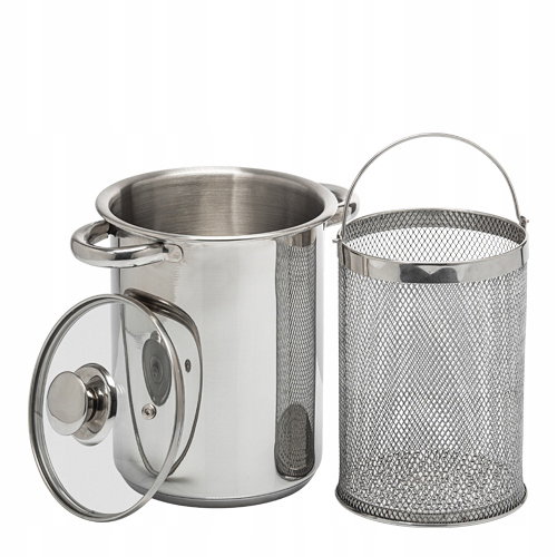 Wielofunkcyjny garnek z koszem frytki szparagi 4L