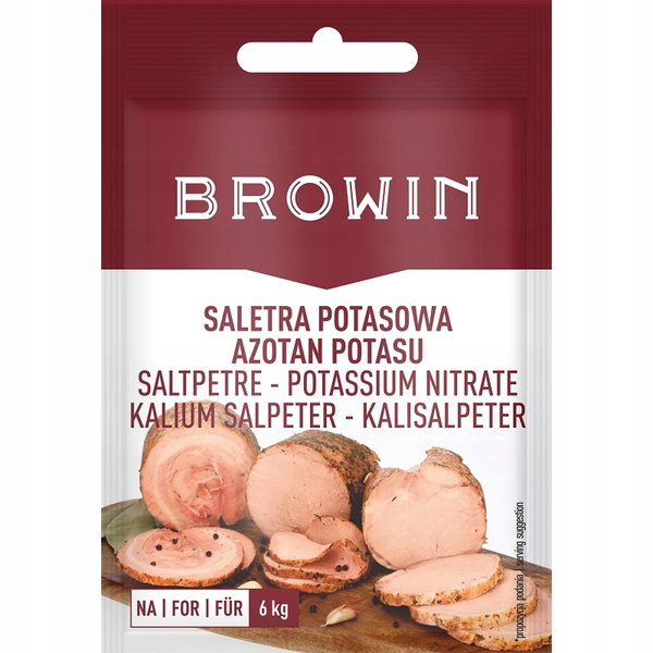 Saletra potasowa do peklowania mięsa 20g