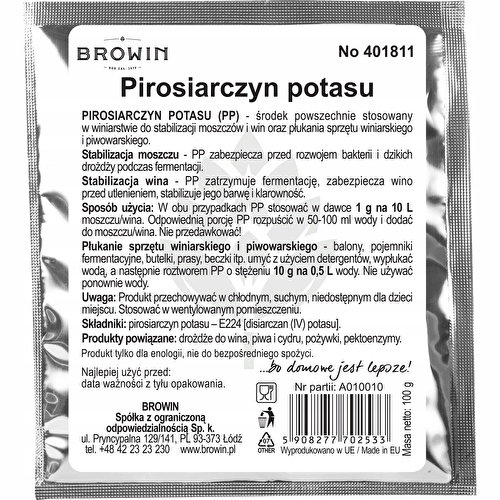 Pirosiarczyn potasu 100 g