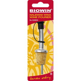 Metalowa nalewaczka do wina na butelkę