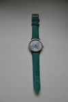 Zegarek rower retro zielony pasek