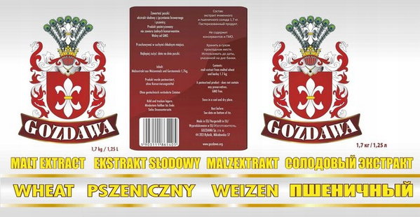 Gozdawa Ekstrakt Słodowy Pszeniczny 1,7PIWO DOMOWE